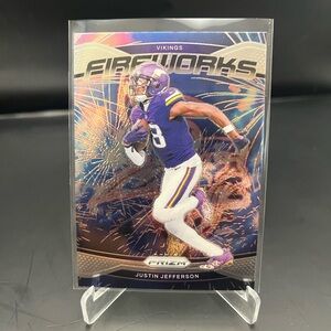 2024 Panini Prizm Fireworks Justin Jefferson #8
